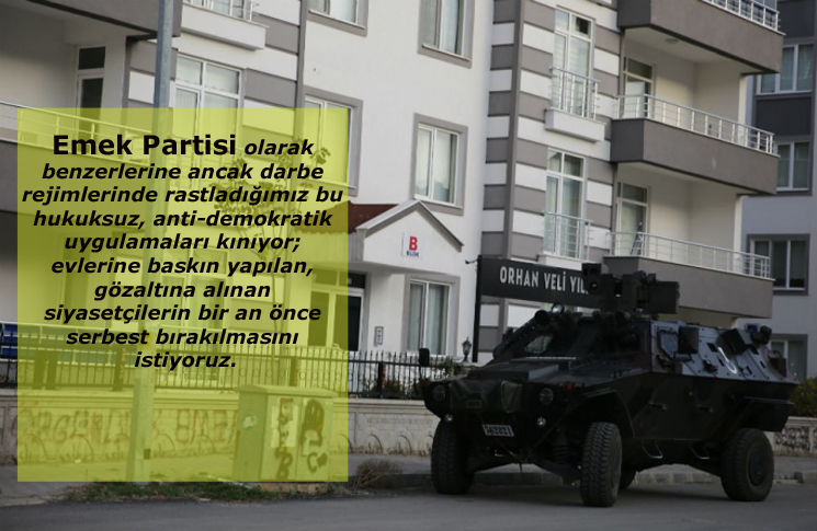 Dersim ve Diyarbakır’da Siyasetçilere Yönelik Baskı ve Gözaltıları Kınıyoruz! Dersim ve Diyarbakır’da Siyasetçilere Yönelik Baskı ve Gözaltıları Kınıyoruz!