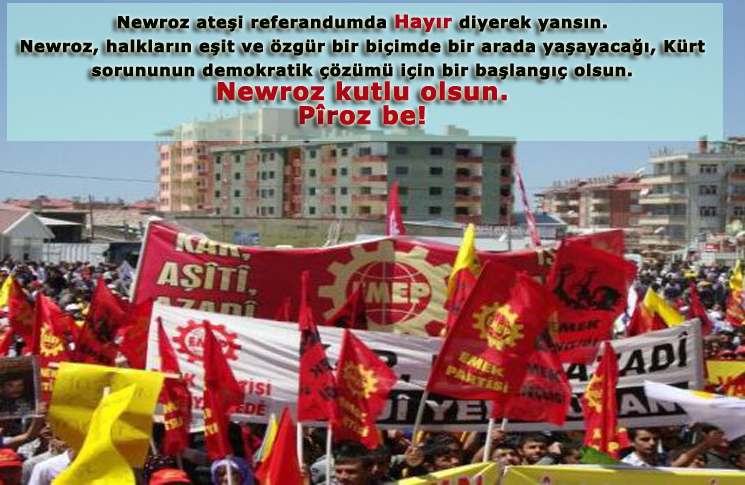 Newroz Ateşi Eşitliğe, Özgürlüğe Yansın