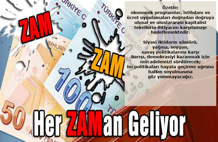 Savaşın Faturası Vergi Zamları İle Halka Kesildi