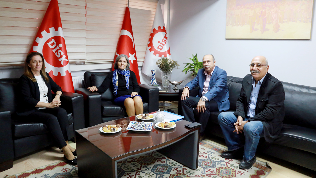 Partimizden DİSK’e ziyaret Partimizden DİSK’e ziyaret