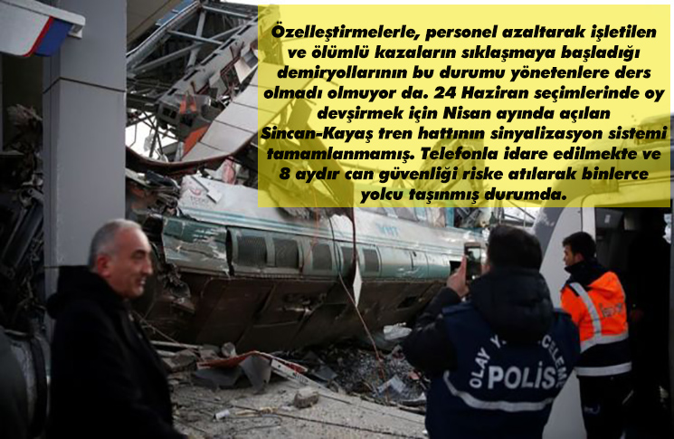 KAÇINCI TREN FACİASI!  SORUMLULAR İSTİFA ETSİN, HESAP VERSİN KAÇINCI TREN FACİASI!  SORUMLULAR İSTİFA ETSİN, HESAP VERSİN