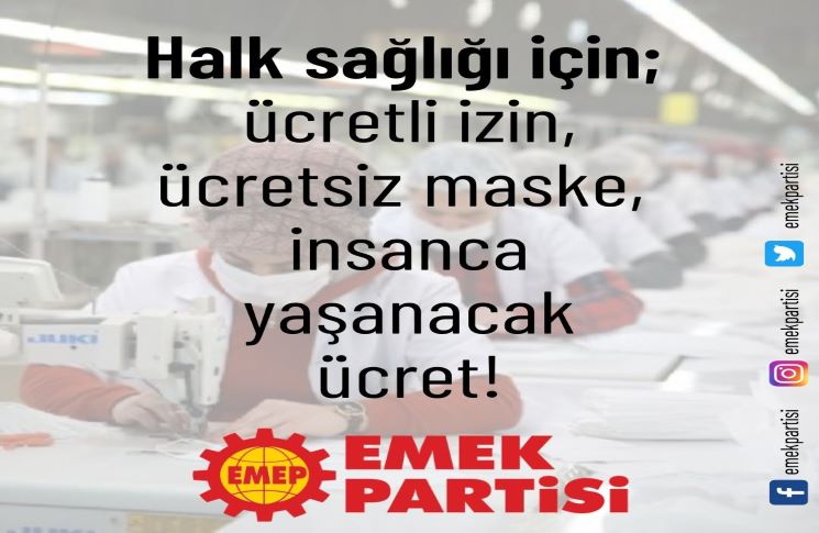 Halk Sağlığı İçin Ücretsiz Maske, Ücretli İzin!