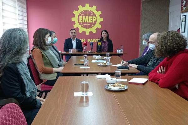 HDP’den EMEP’e ziyaret: Fezlekeler muhalefeti sindirme operasyonunun bir parçası
