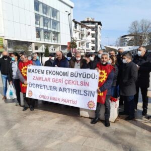 Ordu İl Örgütümüzden zamlara karşı eylem 