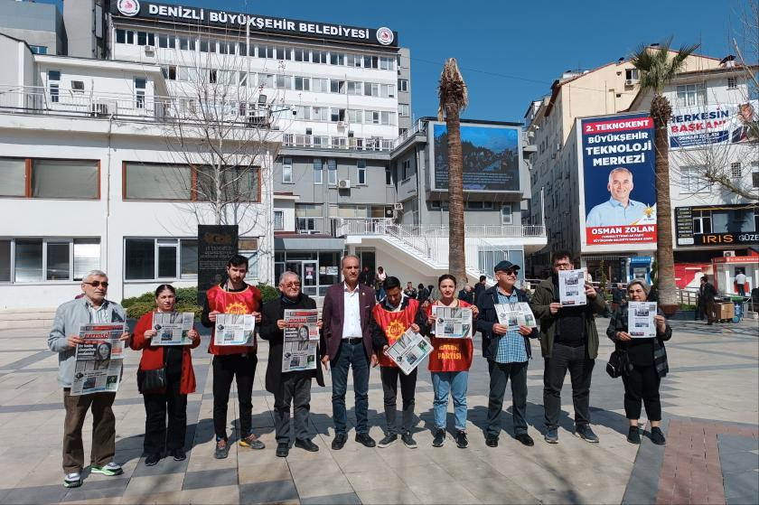 Denizli Büyükşehir Belediyesinin işçilerin ücretini düşürme protokolüne EMEP tepki gösterdi