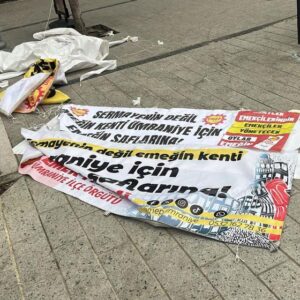 Ümraniye’de EMEP’in seçim çadırına saldırı Ümraniye’de EMEP’in seçim çadırına saldırı