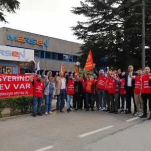 Emek Partisi grevdeki Mersen işçilerini ziyaret etti
