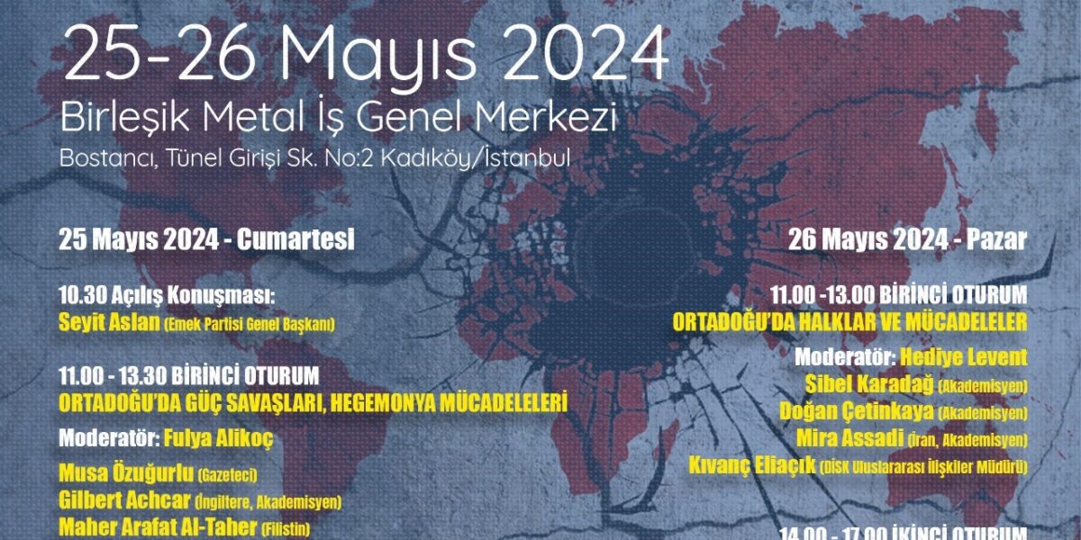 Uluslararası Ortadoğu Konferansı-1: Halklar ancak kendi gücüne güvenebilir