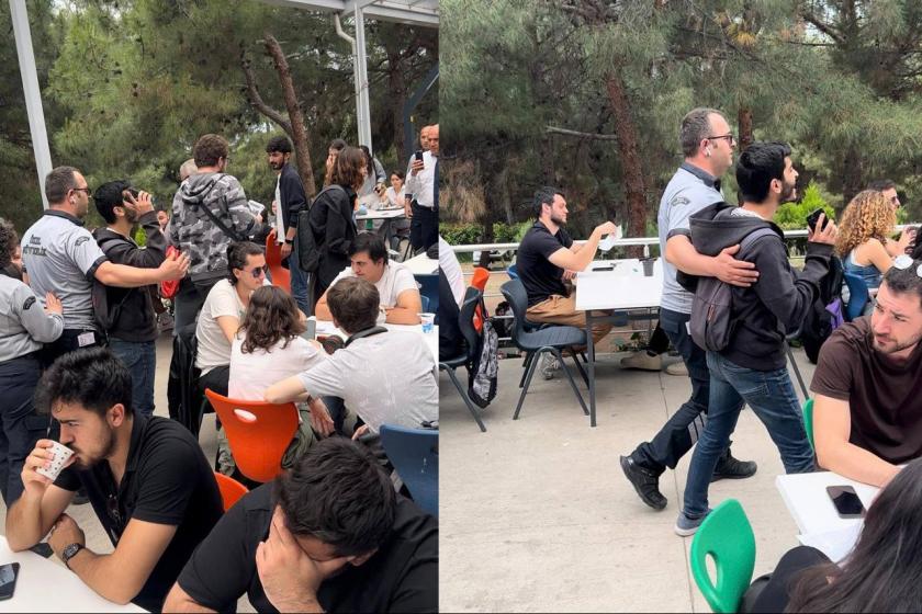 İzmir Emek Gençliği üyeleri üniversitelerde Filistin’e destek çağrısı yaptı