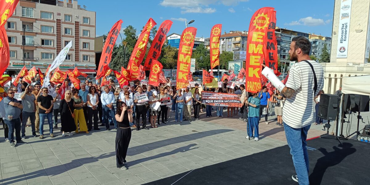EMEP Ankara’da “Temmuzda zam” talebiyle miting düzenledi