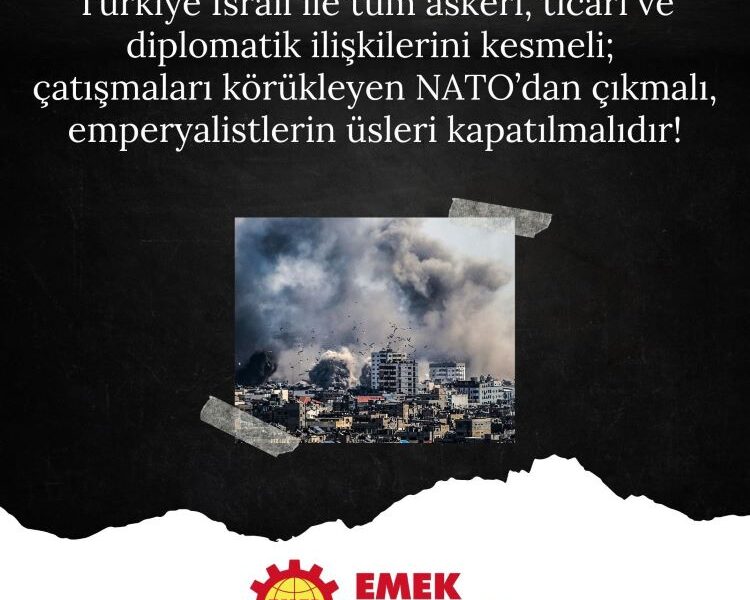 SİYONİST İSRAİL YÖNETİMİNİN SALDIRILARI BÖLGEYİ ATEŞE SÜRÜKLÜYOR, SESSİZ KALMIYORUZ!