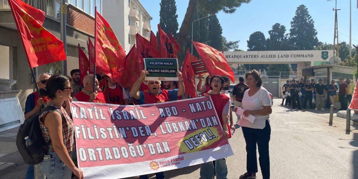 Emek Partisi İzmir İl Örgütü: Türkiye İsrail ile ticaretini, ABD ile askeri tatbikatlarını kessin