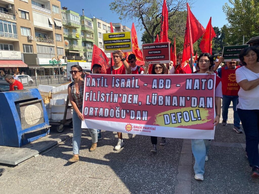 Emek Partisi İzmir İl Örgütü: Türkiye İsrail ile ticaretini, ABD ile askeri tatbikatlarını kessin