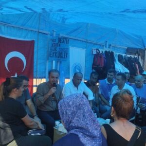 EMEP, MKB Rondo grevini ziyaret etti: Greviniz bu ülkenin geleceğinin grevidir
