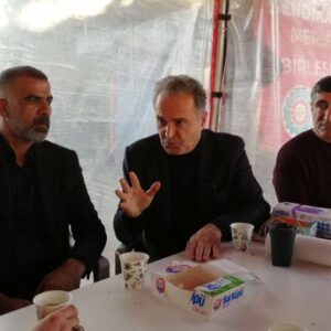 EMEP Milletvekili Bayhan, Gebze’de işçi direnişlerinde: Japon sermayesinin bakanı mısın, Betek işçisinin bakanı mısın?