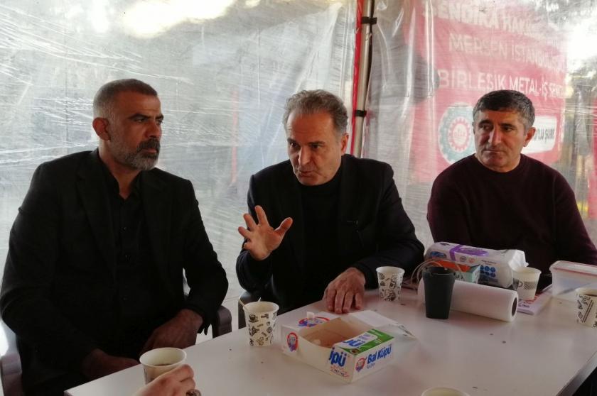 EMEP Milletvekili Bayhan, Gebze’de işçi direnişlerinde: Japon sermayesinin bakanı mısın, Betek işçisinin bakanı mısın?