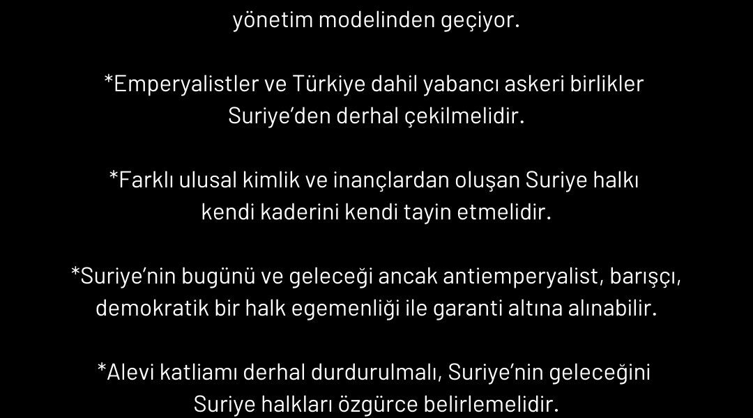 Suriye’de Arap Alevi halkına yönelik katliam ve baskı politikaları son bulsun!