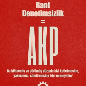 Kar, Rant, Denetimsizlik=AKP