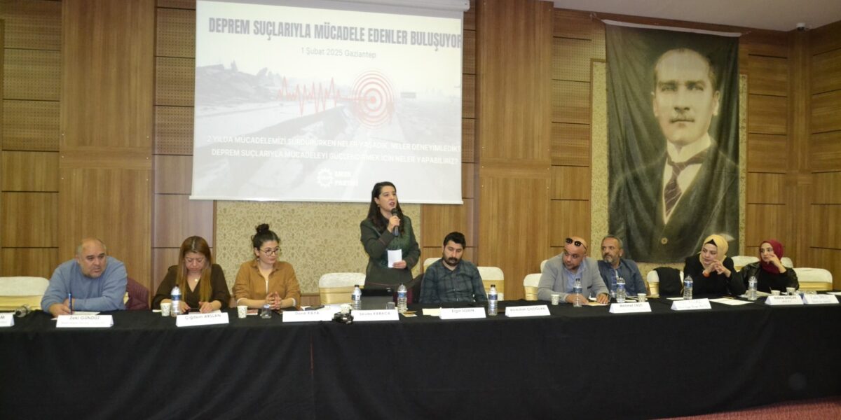 EMEP’in çağrısıyla Antep’te deprem çalıştayı düzenlendi: Hesaplaşılmamış her suç yeni suçları doğuruyor