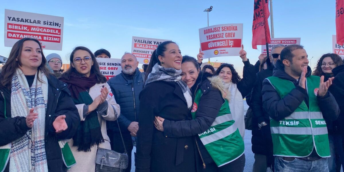 EMEP’li Karaca DIGEL işçilerini ziyaret etti: “DIGEL işçisi kazanırsa işçi sınıfı kazanır”