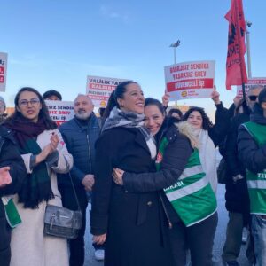 EMEP’li Karaca DIGEL işçilerini ziyaret etti: “DIGEL işçisi kazanırsa işçi sınıfı kazanır”