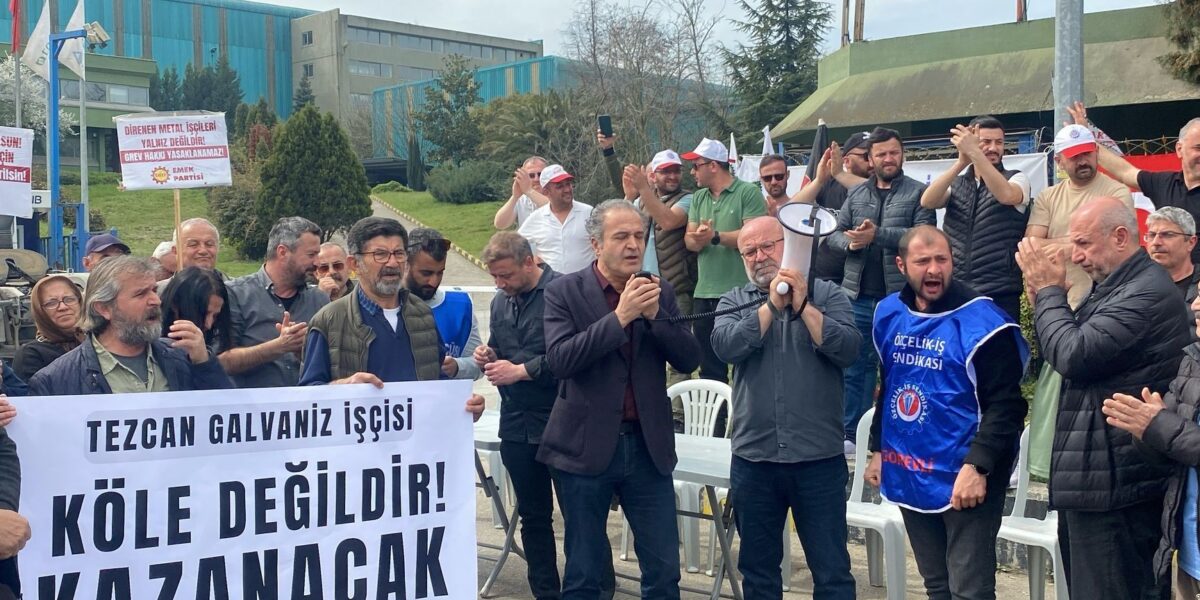 Tezcan Galvaniz grevi 6. gününde