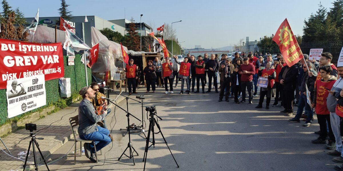 EMEP, Edip Akbayram’ı grevdeki işçilerle andı