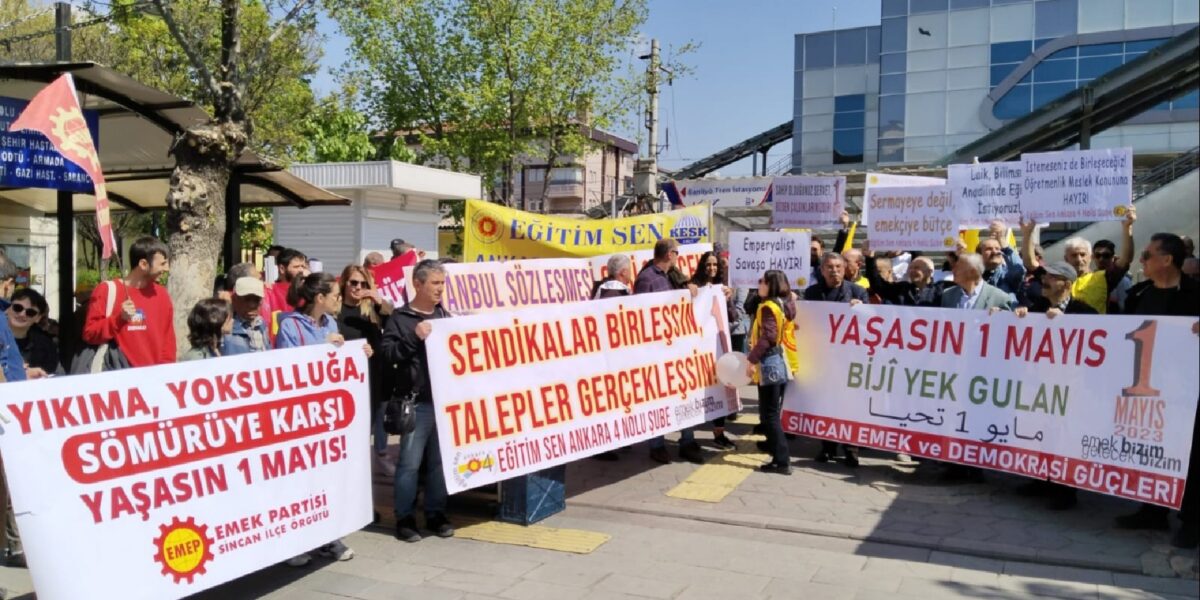 EMEP Sincan İlçe Başkanı: Polis, 1 Mayıs faaliyetlerimizi kısıtlamaya çalışıyor