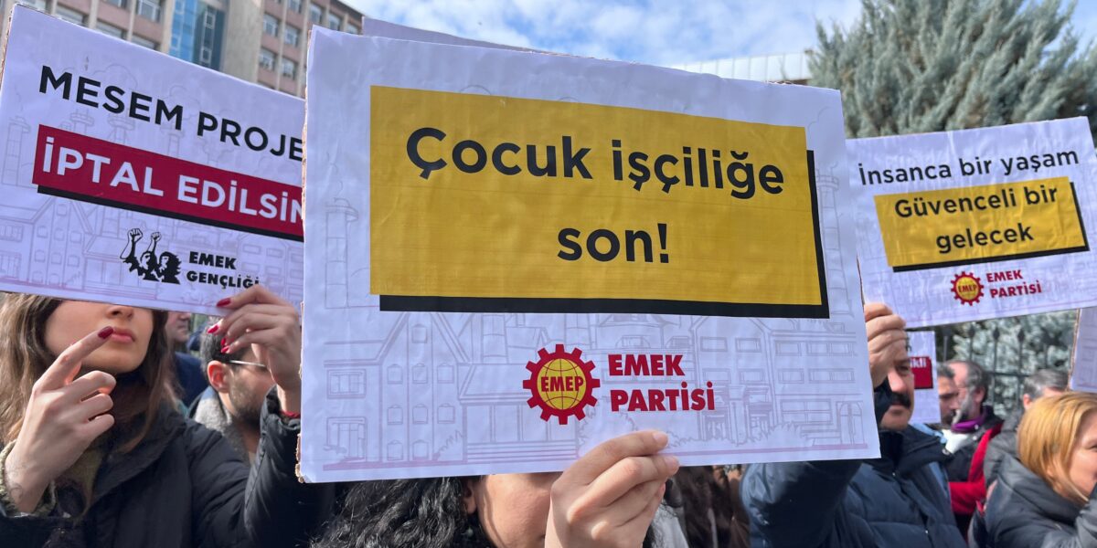 Çocuk emeğini sermayenin egemenliğine teslim etmeyeceğiz! Çocuklarımızın mutlu yaşayacağı bir ülkeyi örgütlü mücadeleyle kuracağız!