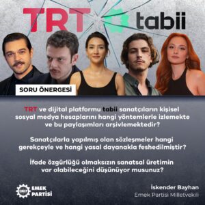 İskender Bayhan: TRT’de “yasaklı sanatçılar” listesi mi var?