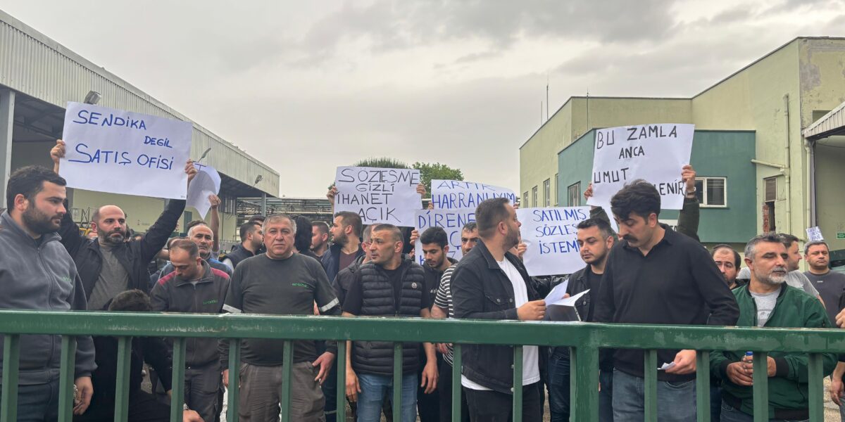 EMEP’ten patrona ve sendikal bürokrasiye karşı direnen Aroma işçilerine destek