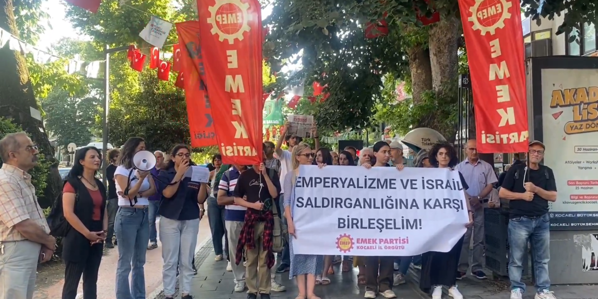 EMEP’ten Kocaeli’de İsrail protestosu: İsrail’le ticareti sürdürenler savaşın sorumlularıdır