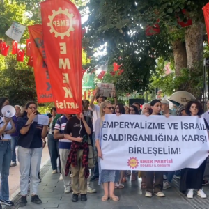 EMEP’ten Kocaeli’de İsrail protestosu: İsrail’le ticareti sürdürenler savaşın sorumlularıdır