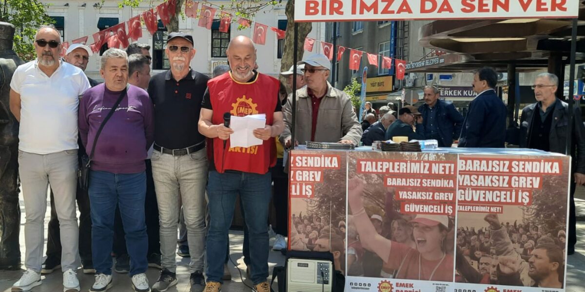 EMEP Ordu İl Örgütü, işçilerin yasası için topladığı imzaları iletti