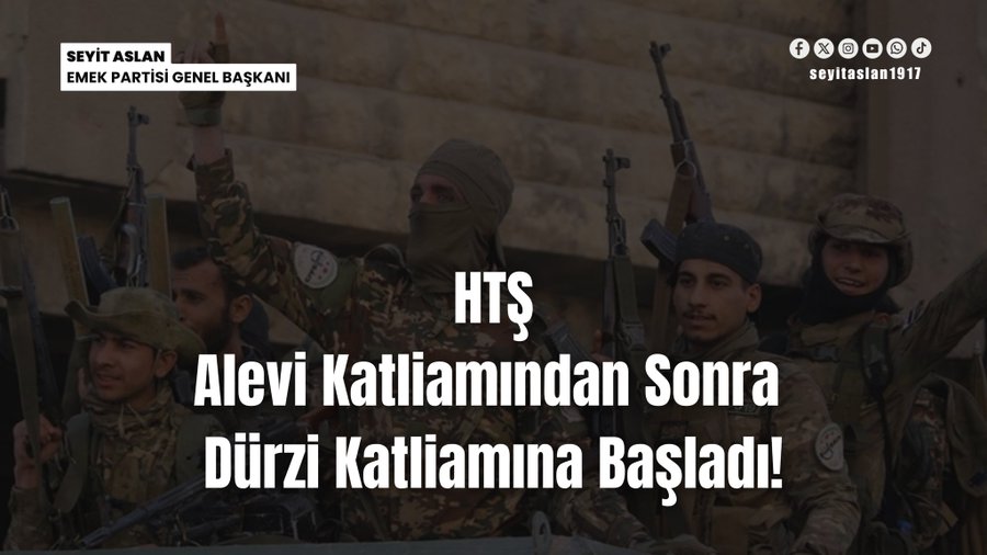 HTŞ, ALEVİ KATLİAMINDAN SONRA DÜRZİ KATLİAMINA BAŞLADI! İSRAİL İSE SURİYE’DE HÂKİMİYETİNİ ARTIRIYOR!