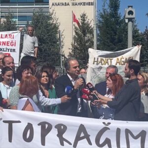 İskender Bayhan’dan AYM önünde açıklama: “Süper Talan Yasası iptal edilmeli” İskender Bayhan’dan AYM önünde açıklama: “Süper Talan Yasası iptal edilmeli”