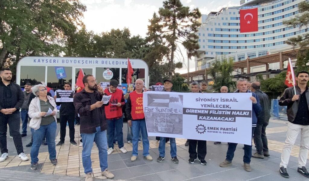 EMEP Kayseri İl Örgütü: Filistin’deki soykırımı halkların ortak mücadelesiyle engelleyelim EMEP Kayseri İl Örgütü: Filistin’deki soykırımı halkların ortak mücadelesiyle engelleyelim