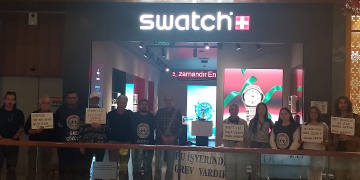 EMEP Antalya İl Örgütü grevdeki Swatch işçilerini ziyaret etti: “İşçilerin mücadelesi bizim mücadelemizdir”