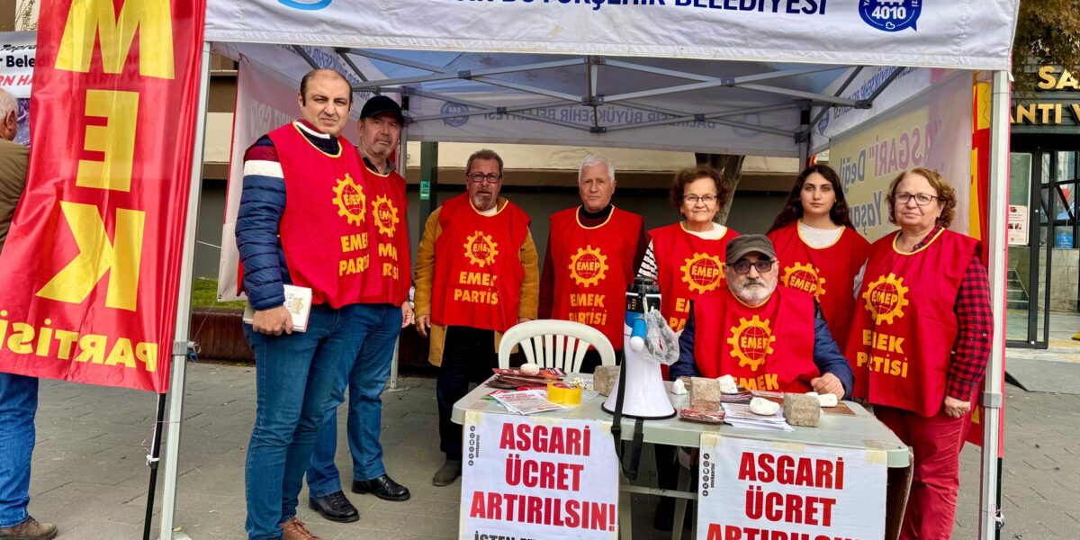 EMEP’ten Balıkesir’de asgari ücret standı: Yurttaşlar yaşadığı geçim sıkıntısını anlattı