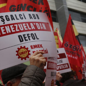 ABD haydutluğu Ankara’da protesto edildi: Hedef Venezuela petrolü