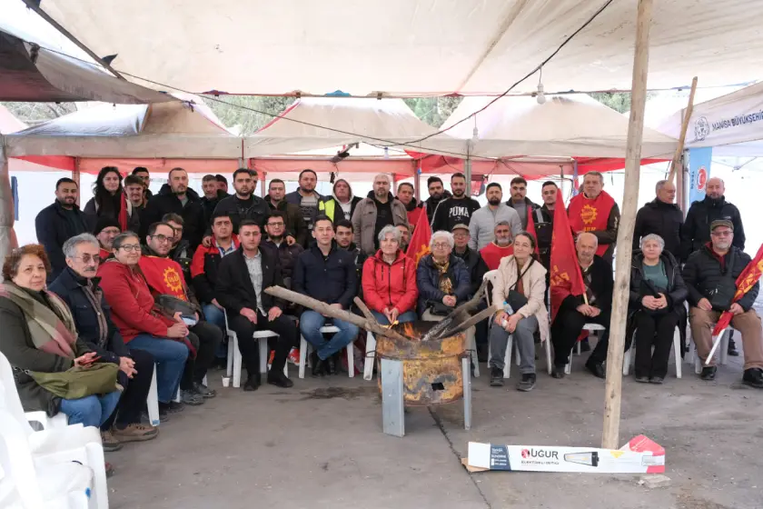 EMEP’ten Soma Termik Santrali işçilerine ziyaret: ‘Ülke kaynaklarının bir avuç tekele peşkeş çekilmesine son verilmeli’