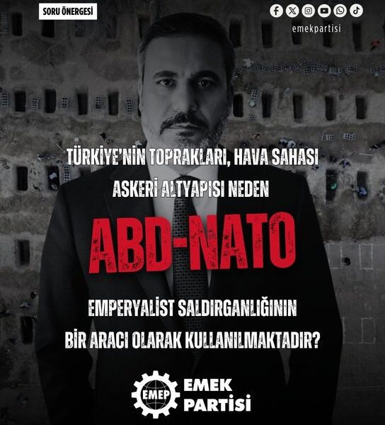 Bayhan’dan Hakan Fidan’a NATO ve savaş soruları: Tekeller kâr ederken fatura emekçiye kesiliyor Bayhan’dan Hakan Fidan’a NATO ve savaş soruları: Tekeller kâr ederken fatura emekçiye kesiliyor