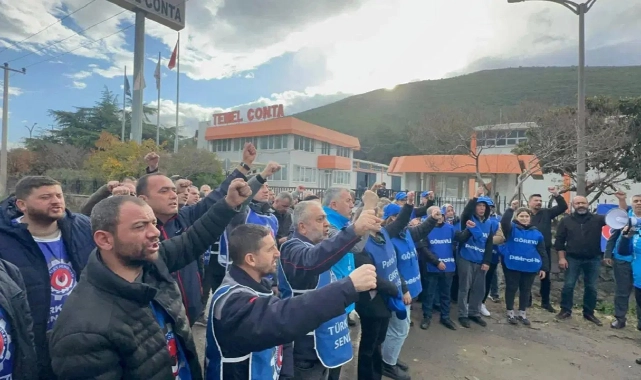 Patron sıcak yatağında, devlet işçinin peşinde: EMEP İzmir İl Örgütü’nden Temel Conta işçilerine destek