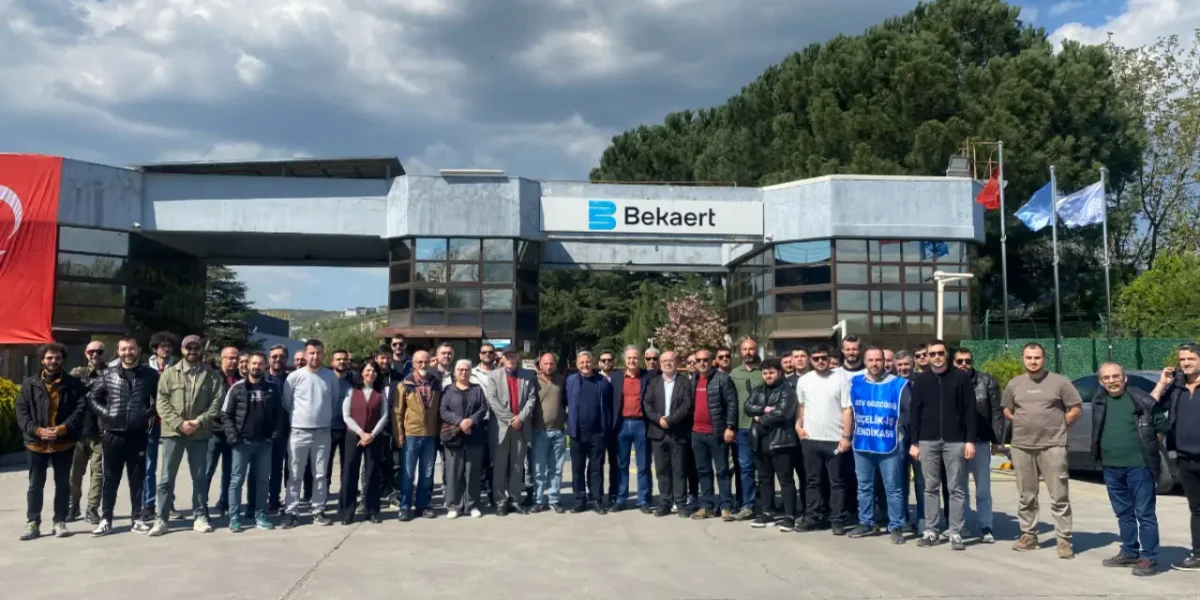 İskender Bayhan’dan Bekaert işçisine ziyaret: ‘Mehmet Şimşek 3 ayı tutturamıyor işveren 3 yıl istiyor’
