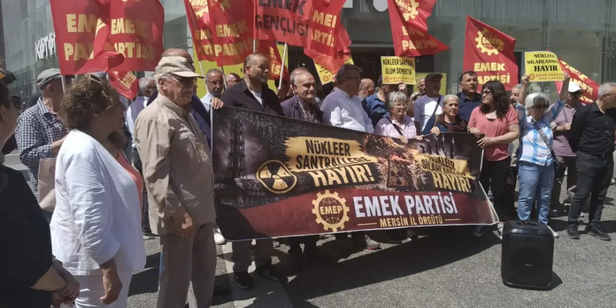 Çernobil’in 40. yılında Mersin’de nükleer karşıtı açıklama: ‘Akkuyu’ya hayır’