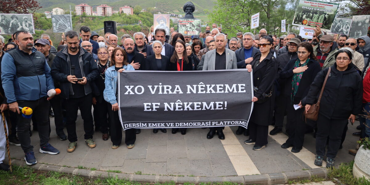 Dersim Katliamı’nda hayatını kaybedenler anıldı: Gerçekler ortaya çıkarılmalı, talepler karşılanmalı