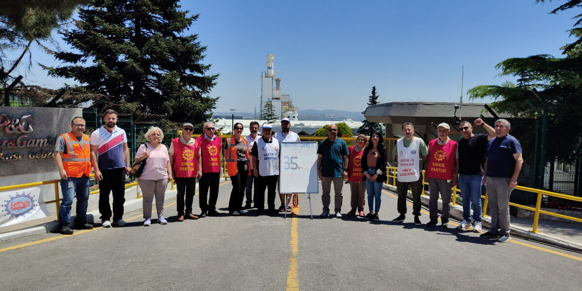 15-16 Haziran’ın yıldönümünde grevde olan P&G işçilerine EMEP’ten ziyaret: ‘Ortak taleplerimiz için genel direniş-genel eylem hattını kurmalıyız’