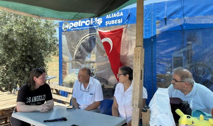 Levent Tüzel, Temel Conta direnişini ziyaret etti: ‘Bu mücadele bütün işçi sınıfının meselesidir’