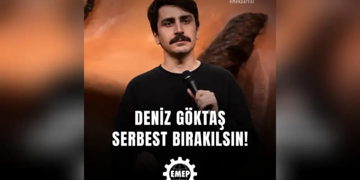 EMEP’ten 50 gündür tutuklu bulunan Deniz Göktaş için özgürlük çağrısı EMEP’ten 50 gündür tutuklu bulunan Deniz Göktaş için özgürlük çağrısı