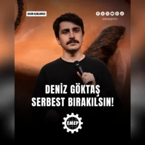 EMEP’ten 50 gündür tutuklu bulunan Deniz Göktaş için özgürlük çağrısı